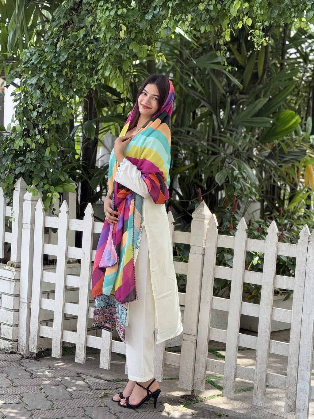 Nidha lawn comfortable salwar suite M to XXXL - 1139