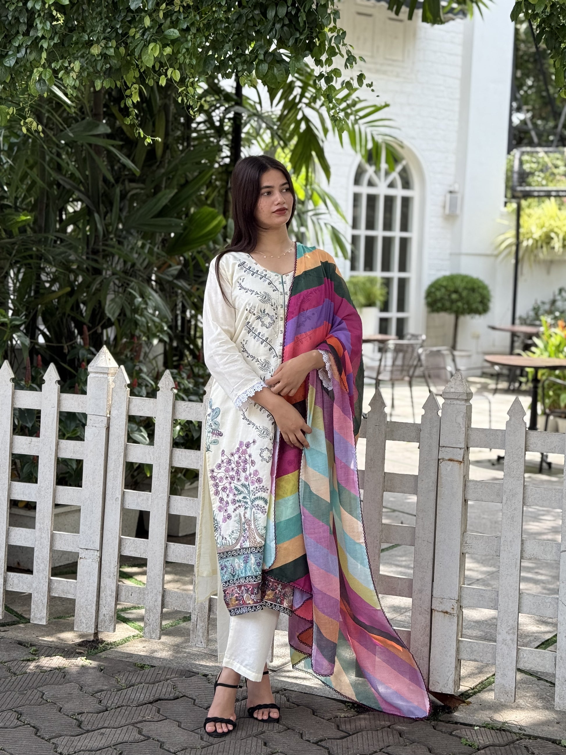 Nidha lawn comfortable salwar suite M to XXXL - 1139