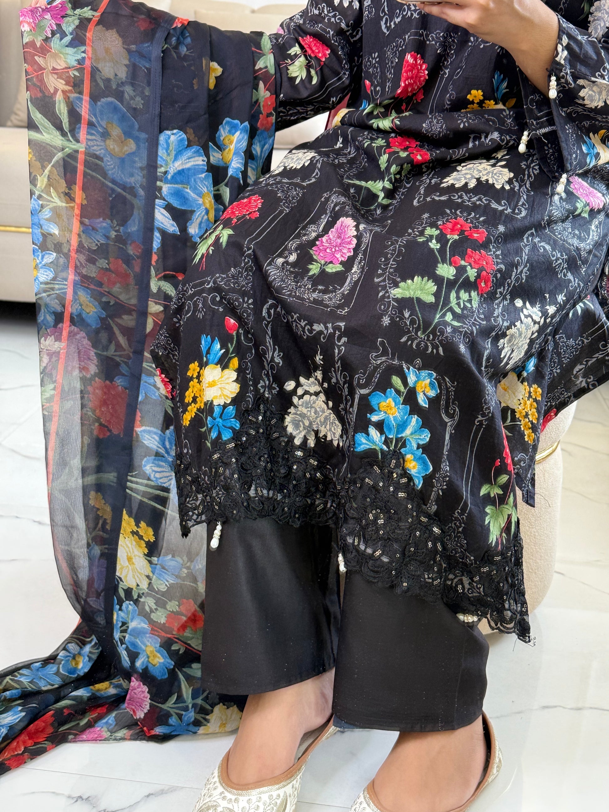 Maria B Lawn stitched