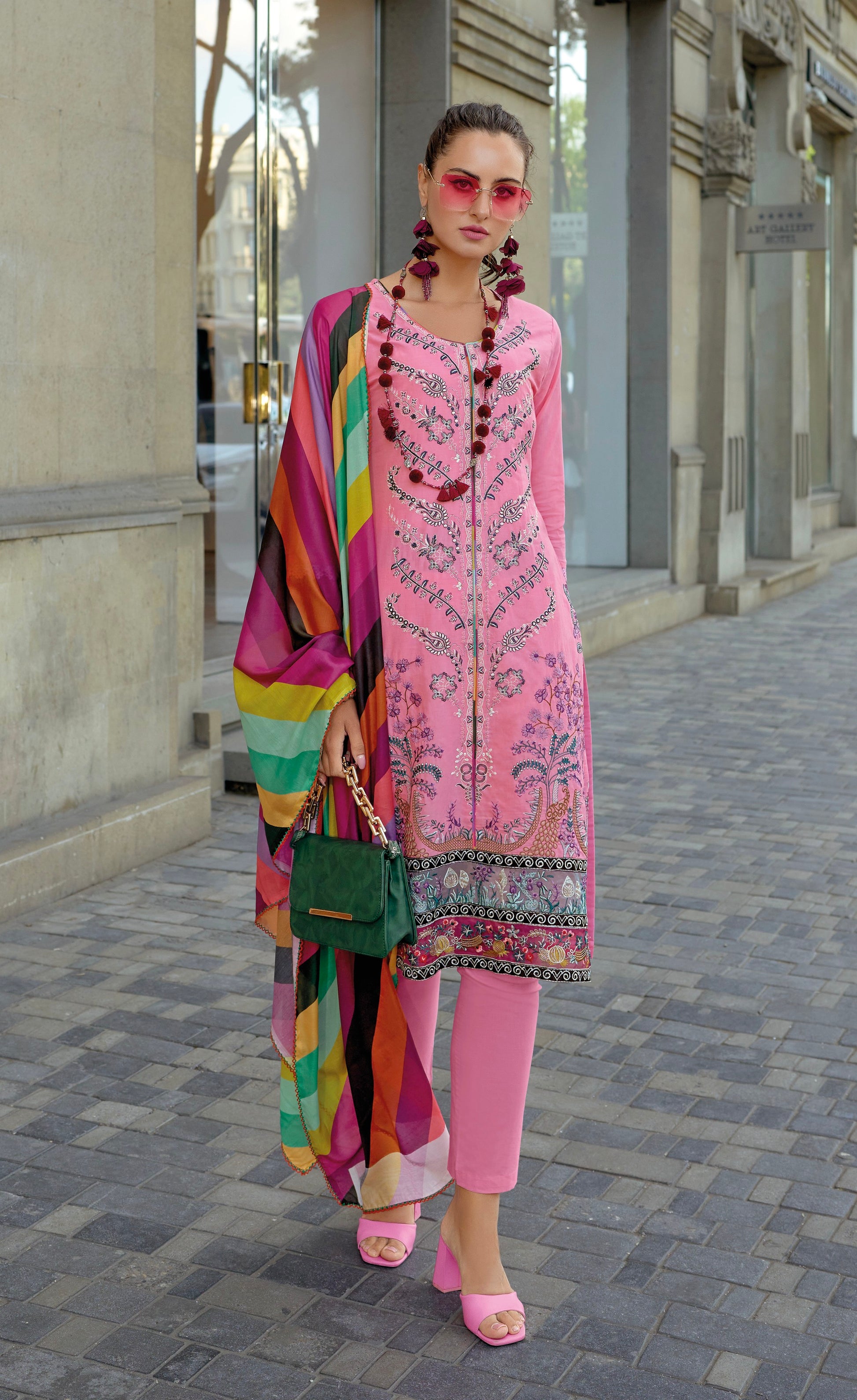Lawn comfortable salwar suite M to XXXL - 1141