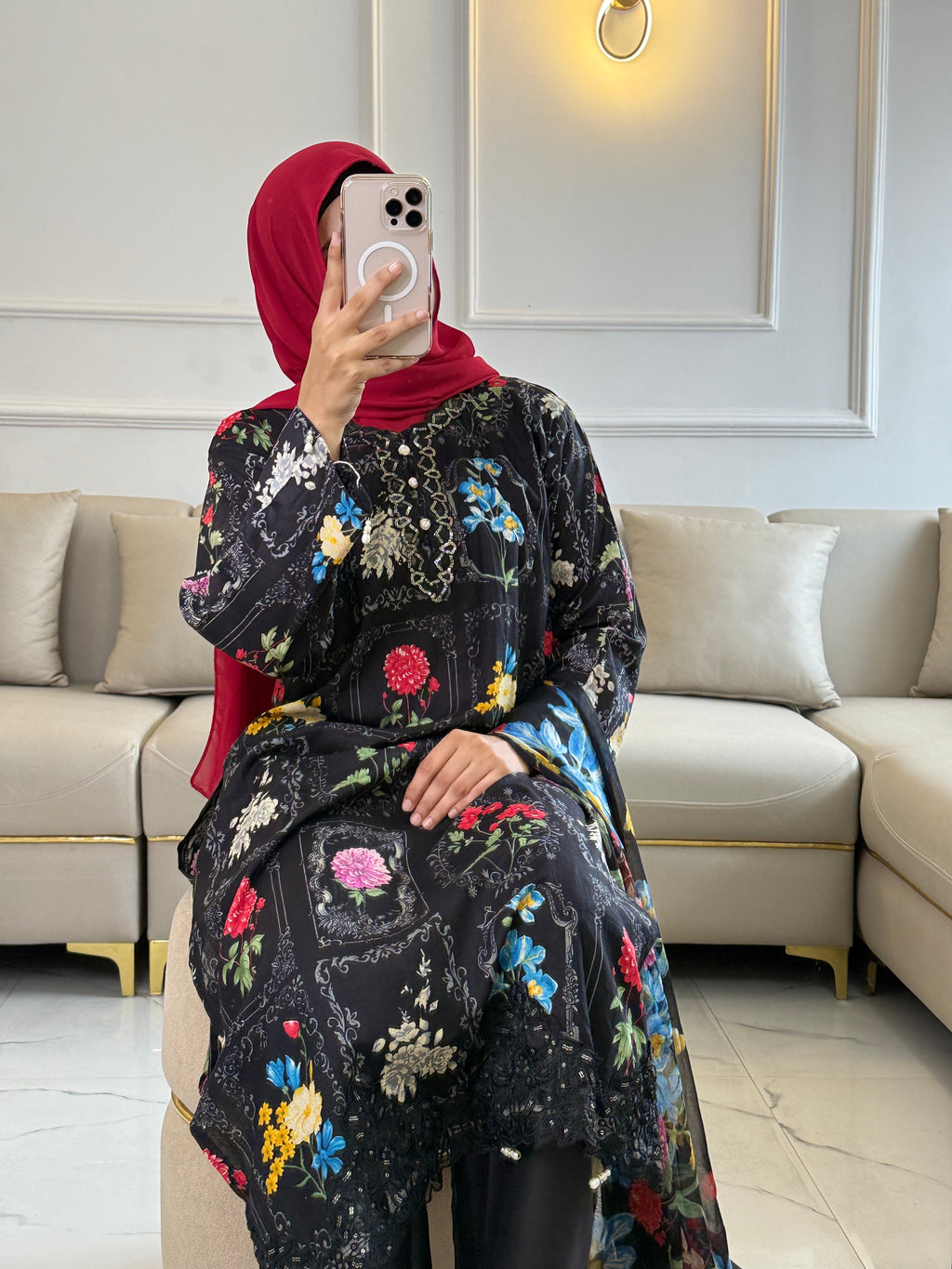 Maria B Lawn stitched