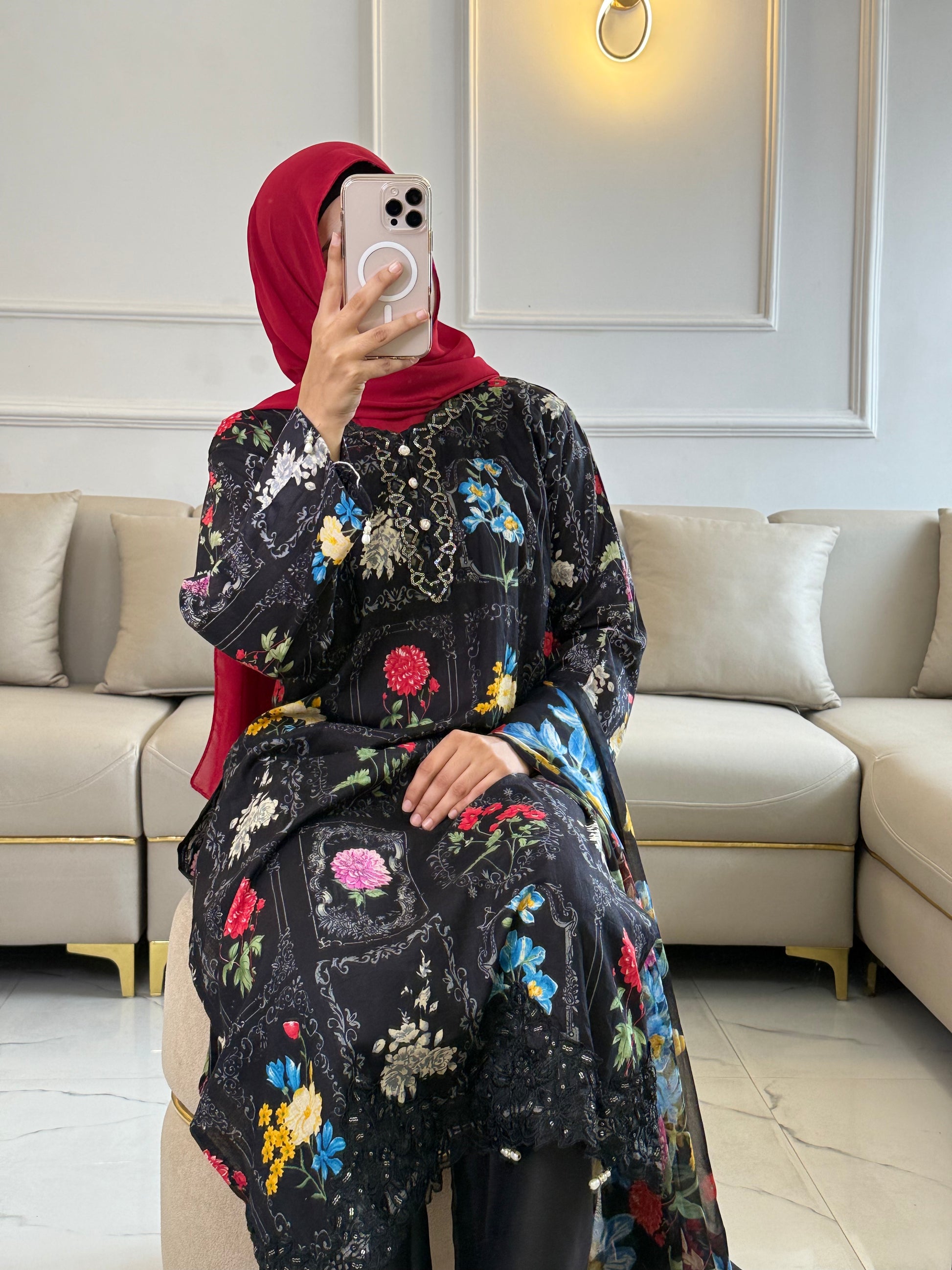Maria B Lawn stitched