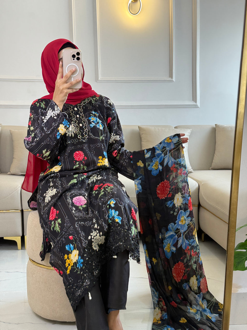 Maria B Lawn stitched